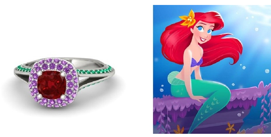 Anéis de noivado inspirados nas princesas Disney? Sim, eles existem
