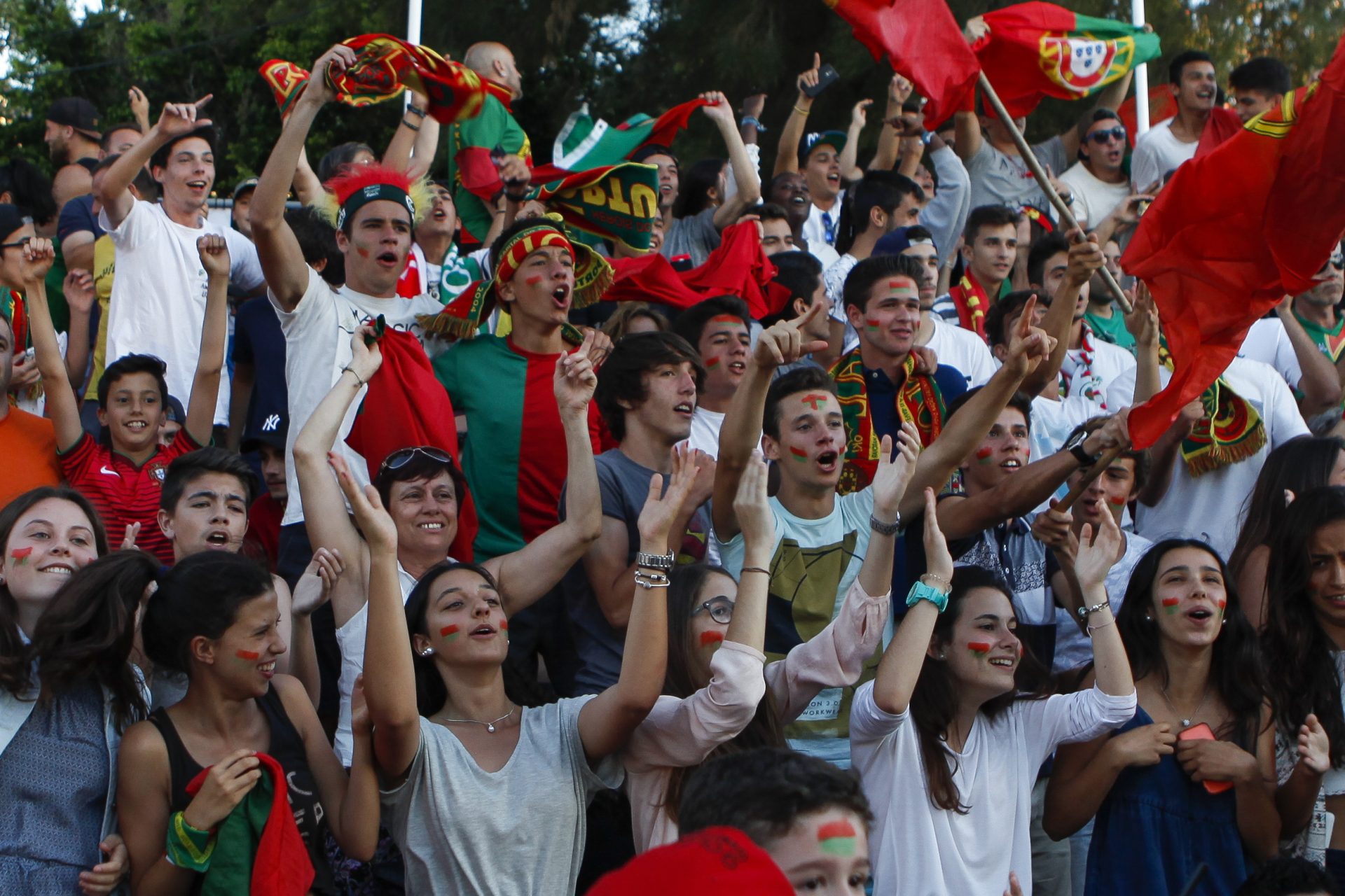 Portugueses vibraram com a seleção nacional (Fotogaleria)