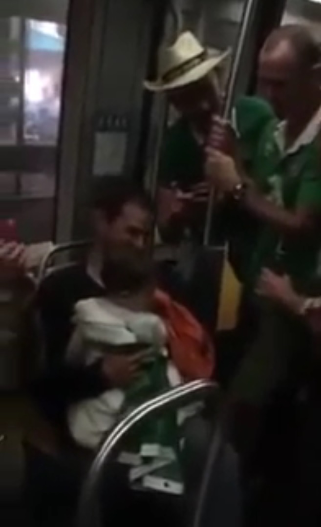 Adeptos irlandeses ‘embalam’ bebé num transporte público [vídeo]