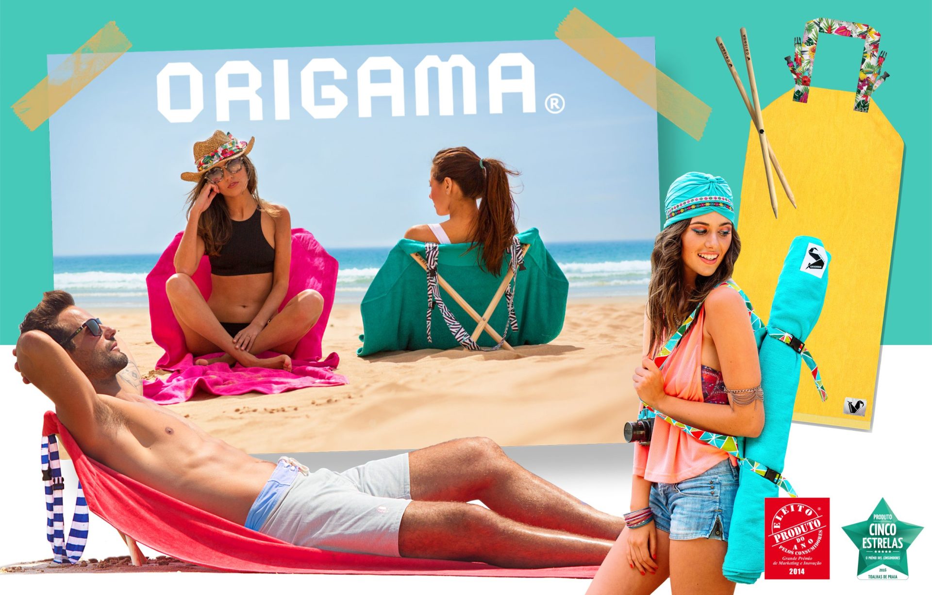Passatempo: Ganhe uma toalha de praia Origama