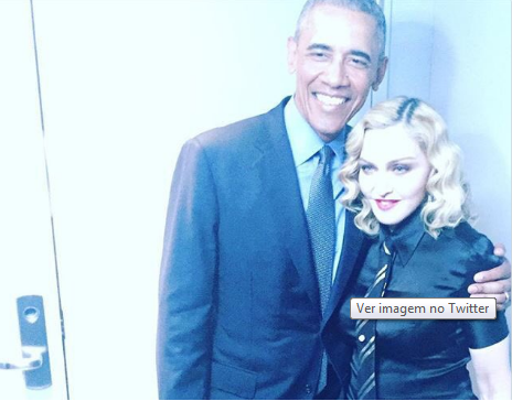 A reação de Madonna ao conhecer Barack Obama