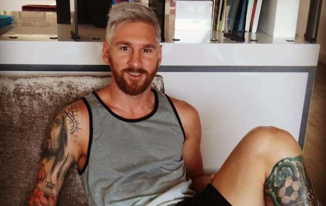 Messi tem novo look