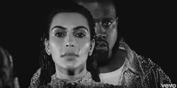 Kim Kardashian em lágrimas no novo videoclip de Kanye West