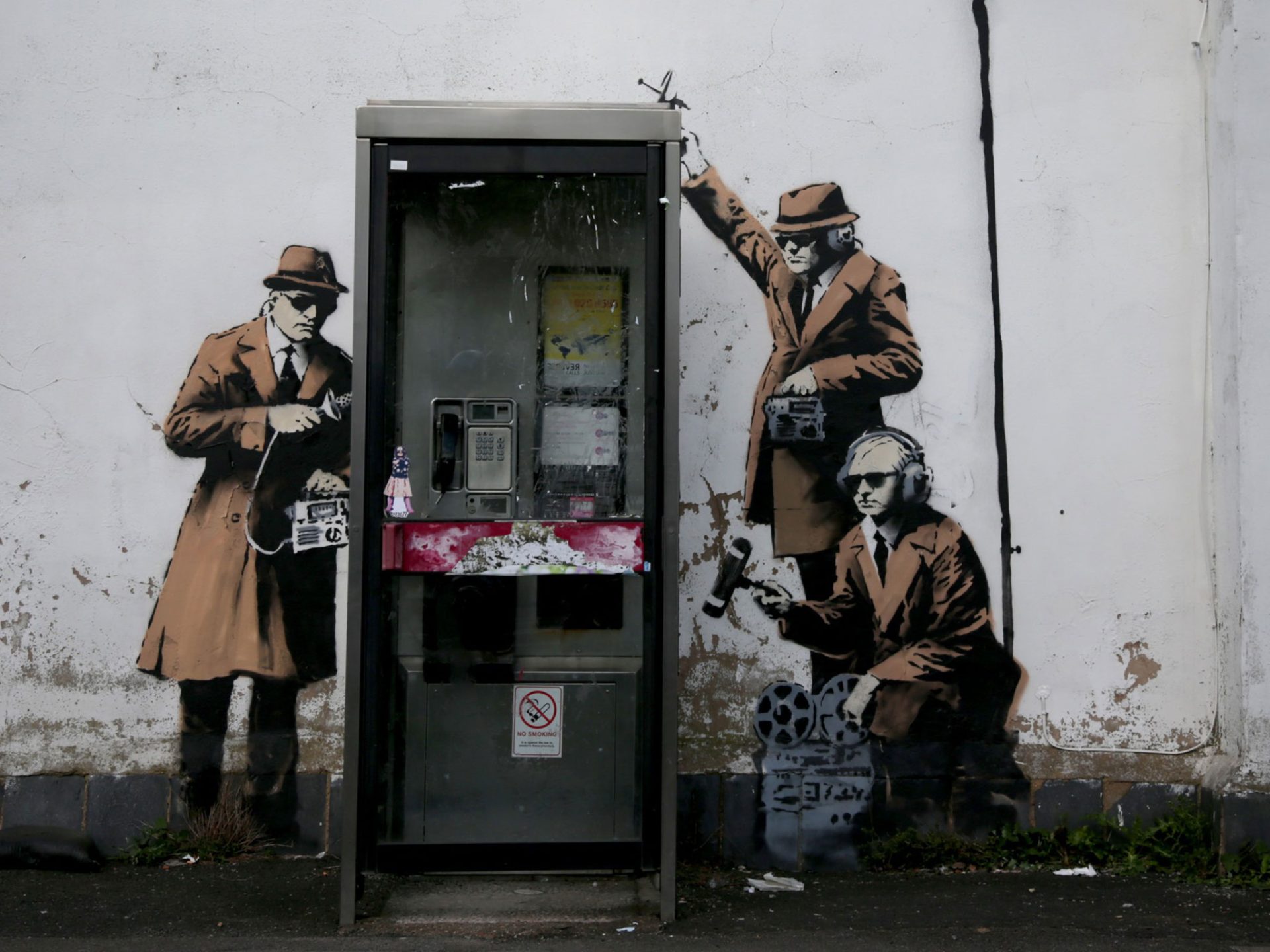 Mural de Banksy destruído