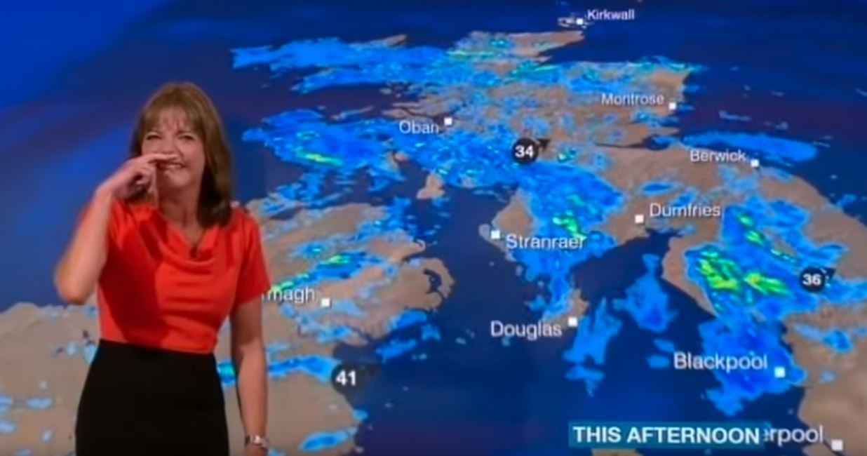 BBC: nunca a apresentação do boletim meteorológico foi tão cómica
