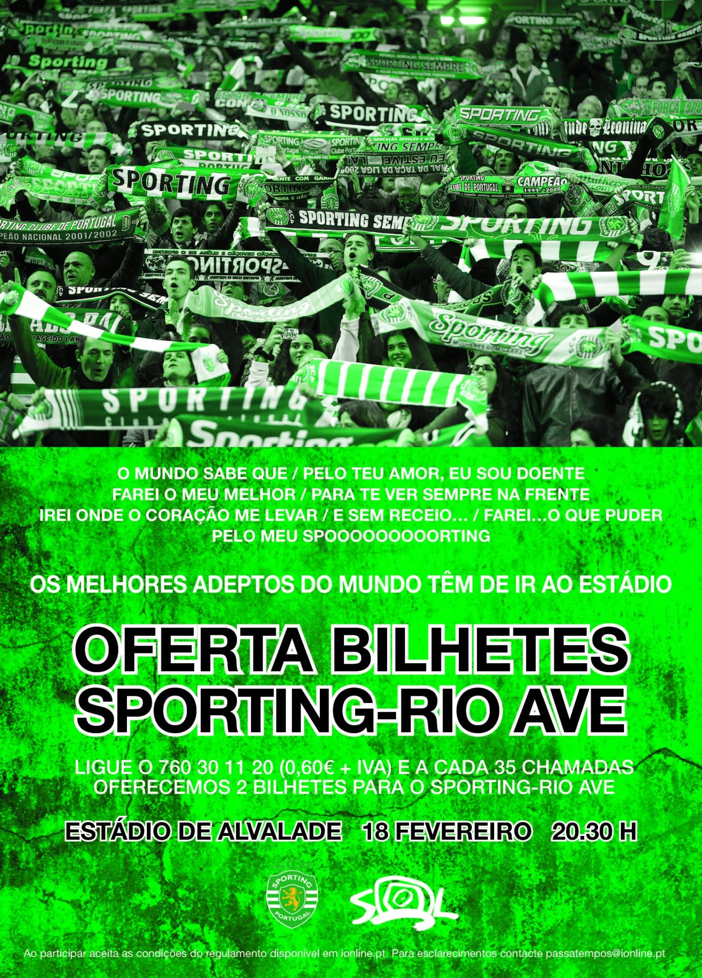 Passatempo: Bilhetes para o Sporting – Rio Ave