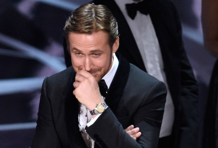 Óscares. Ryan Gosling explica por que se riu durante o erro que ocorreu na gala