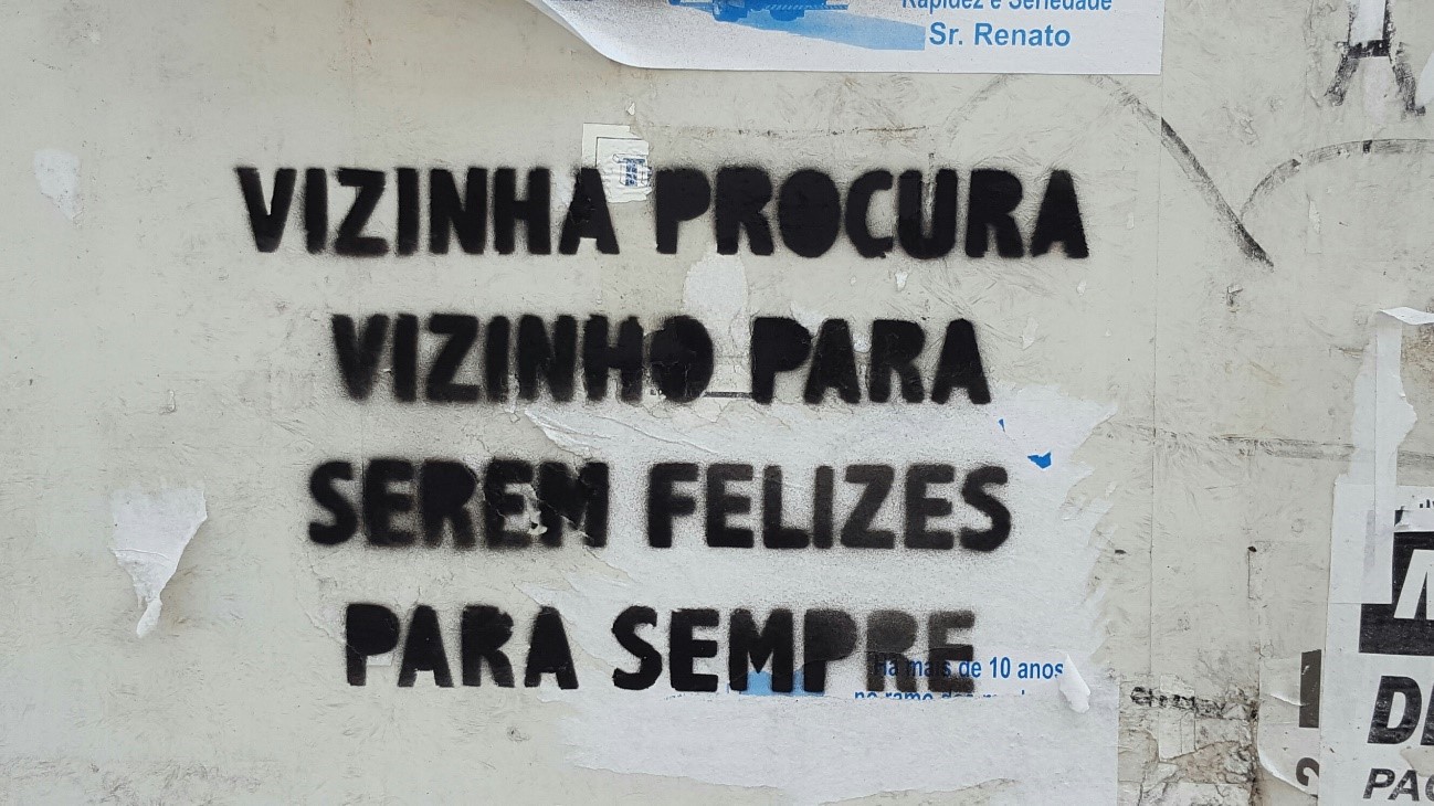 «Vizinha procura vizinho para serem felizes para sempre»