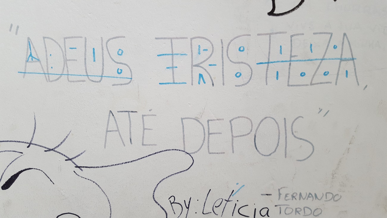 Adeus tristeza, até depois