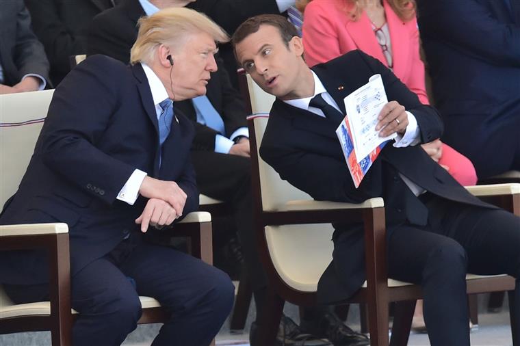 França e EUA fazem as &#8216;pazes&#8217;. Emmanuel Macron: “Trump ouviu-me. Disse que ia encontrar uma solução nos próximos meses”