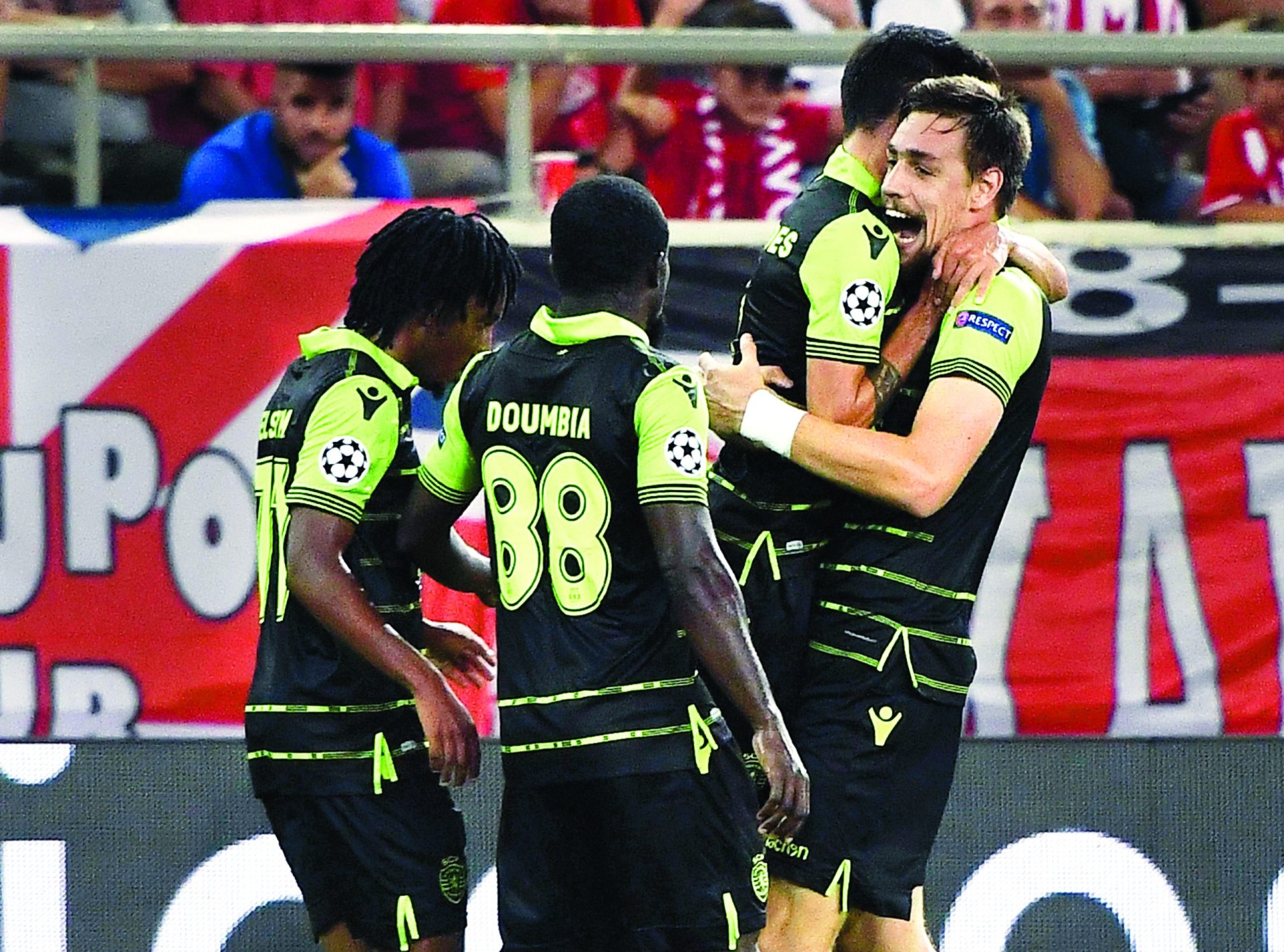Sporting entra na Champions com uma vitória contra o Olympiakos (2-3)