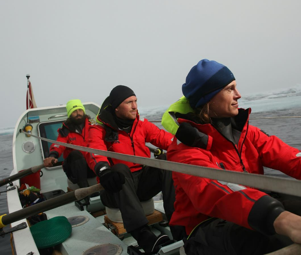 Foi assim que ficaram as mãos do campeão olímpico numa expedição de remo no Ártico