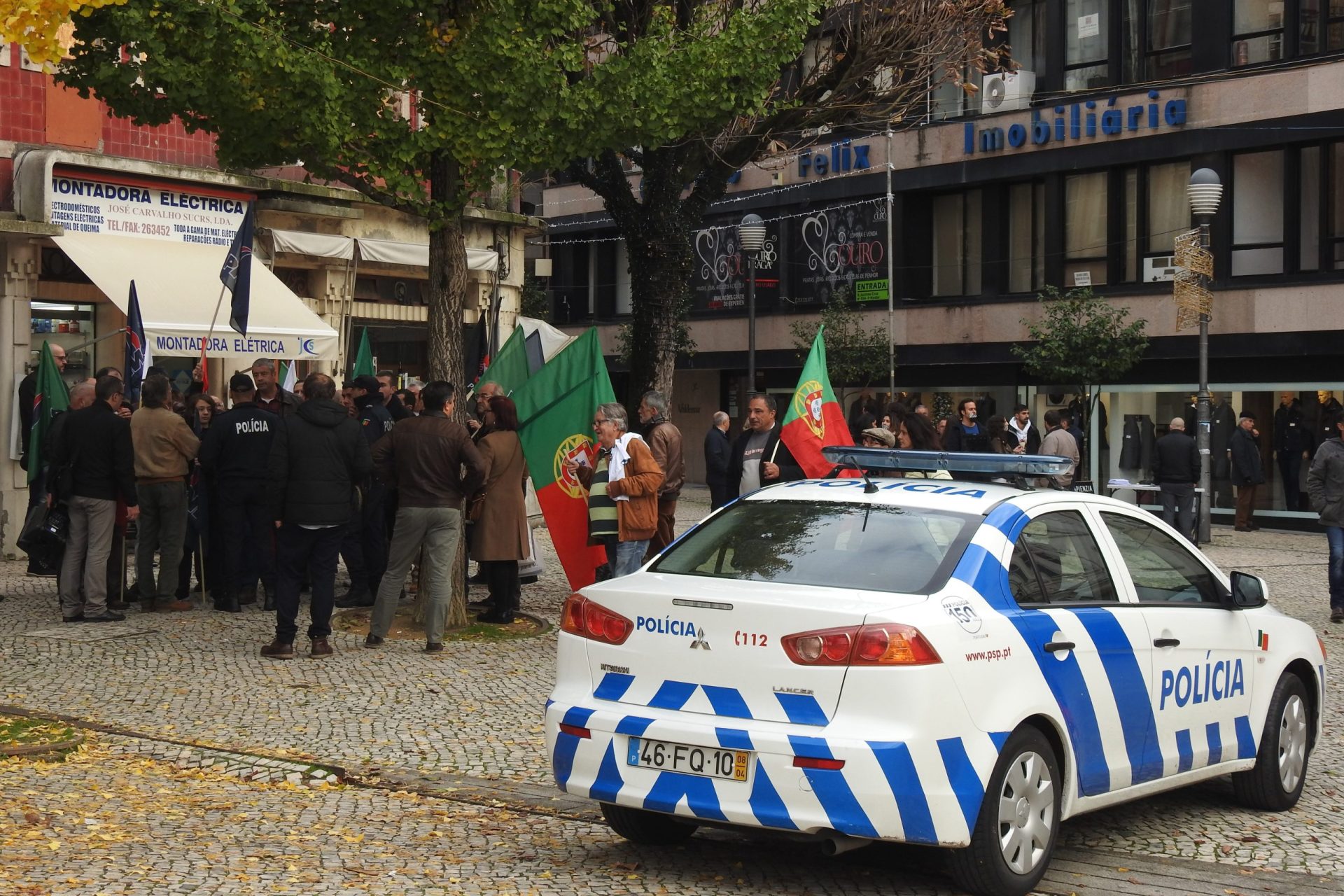 PSP evita confrontos entre manifestantes e contramanifestantes em Braga