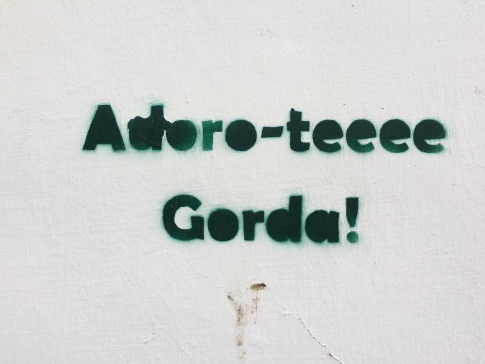 «Adoro-teeee gorda!»