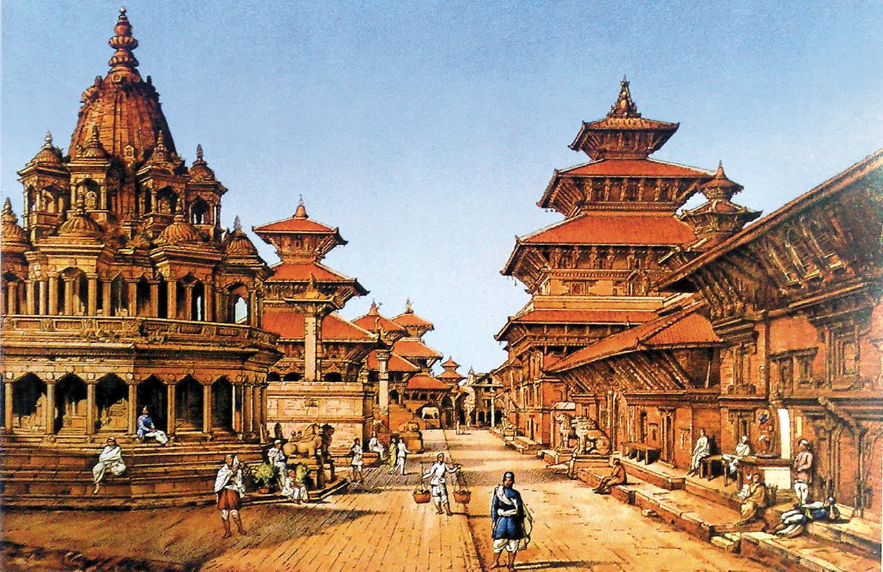 Katmandu. Um raio de sol por entre as ruínas