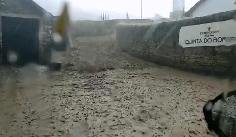 Chuva intensa e queda de granizo provocam vários estragos na vila de Pinhão | Vídeo