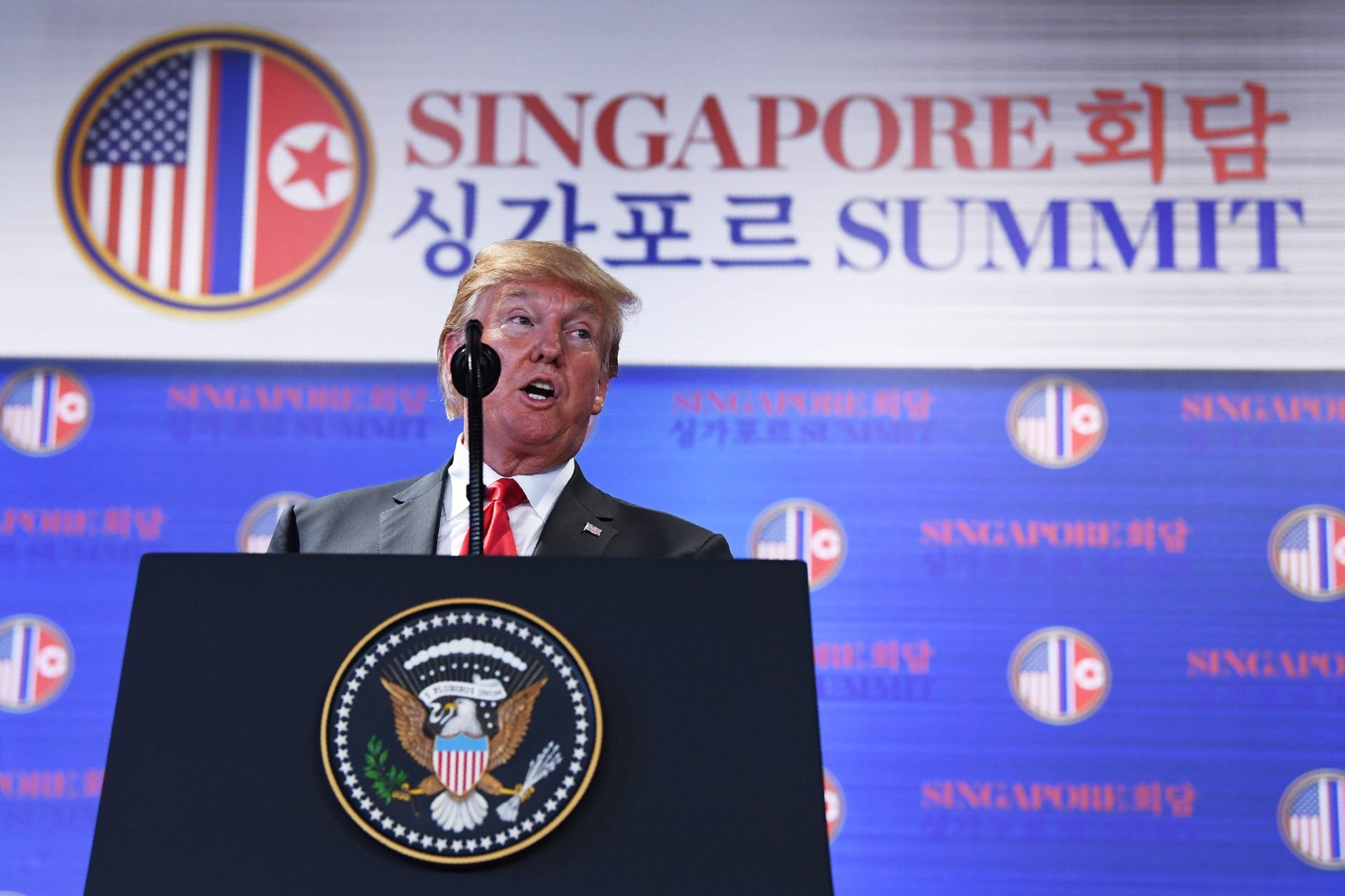 Donald Trump: A América está preparada &#8220;para começar uma nova história com a Coreia do Norte&#8221;