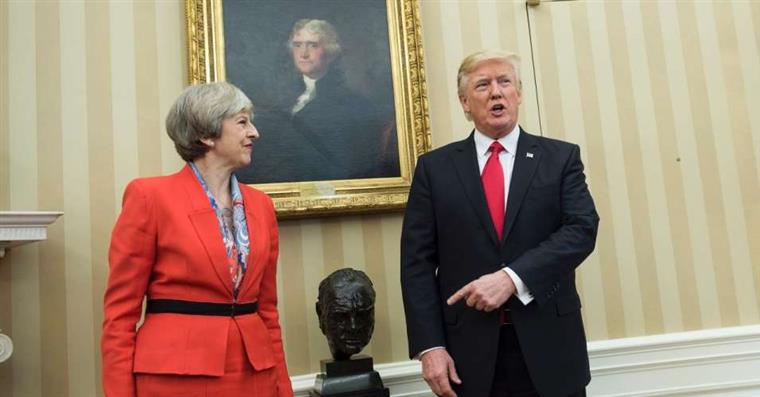 Londres. Trump elogia Theresa May