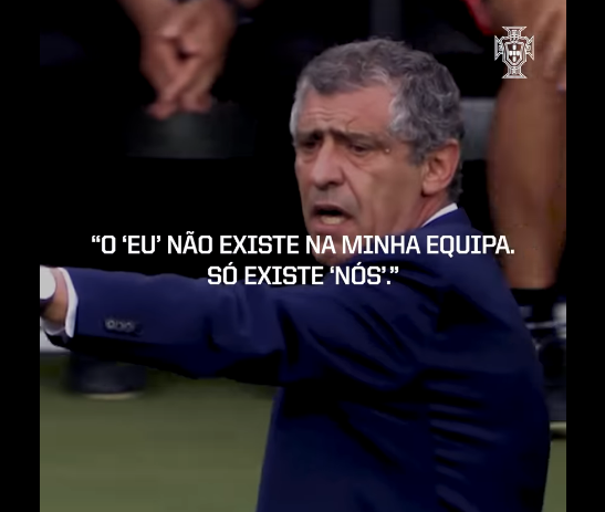 Fernando Santos homenageado por jogadores da Seleção Nacional