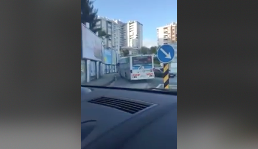 Motorista da Rodoviária apanhado a fazer rotunda em contramão em Lisboa