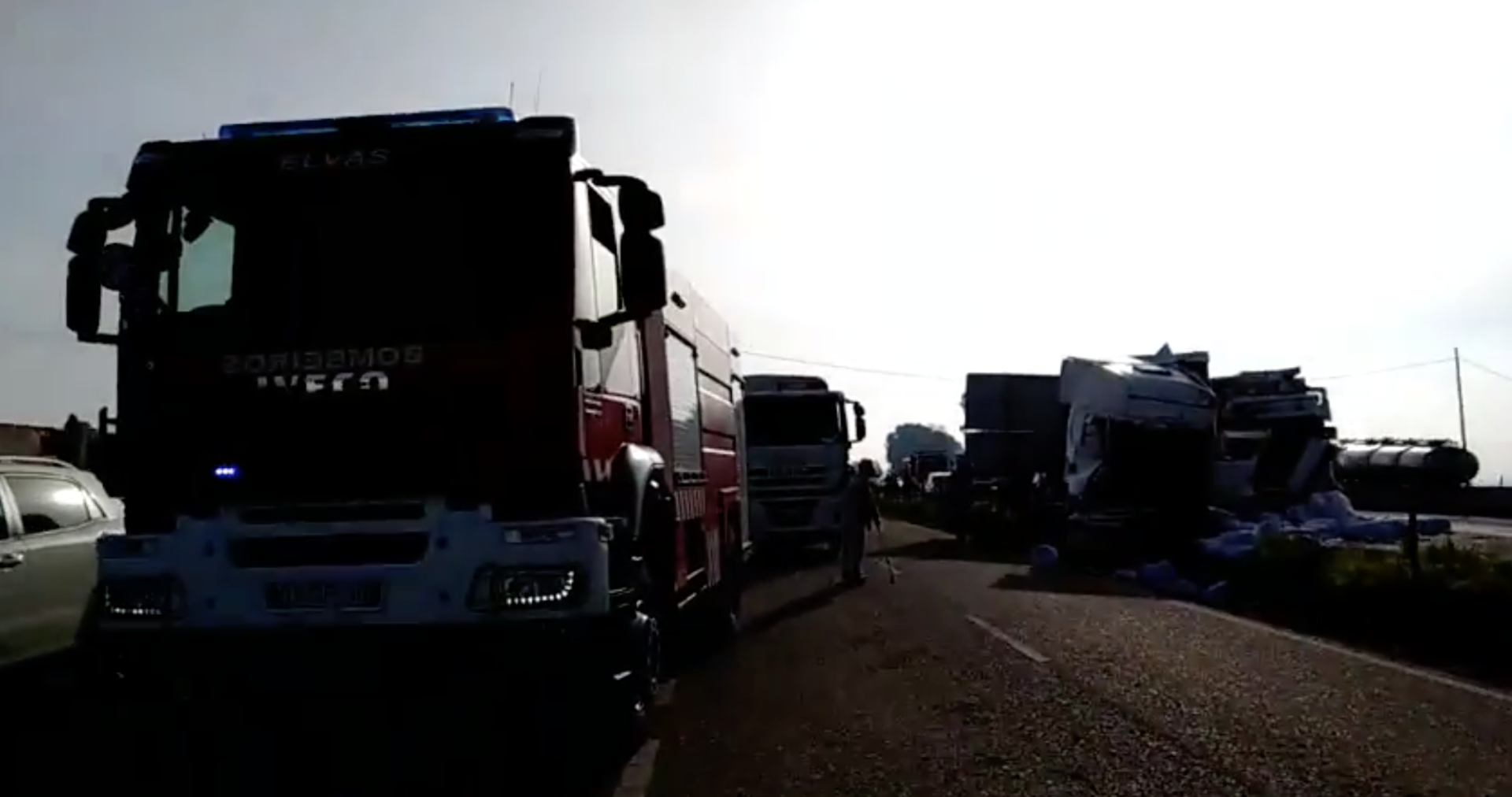 Vídeo mostra violência do acidente na A6