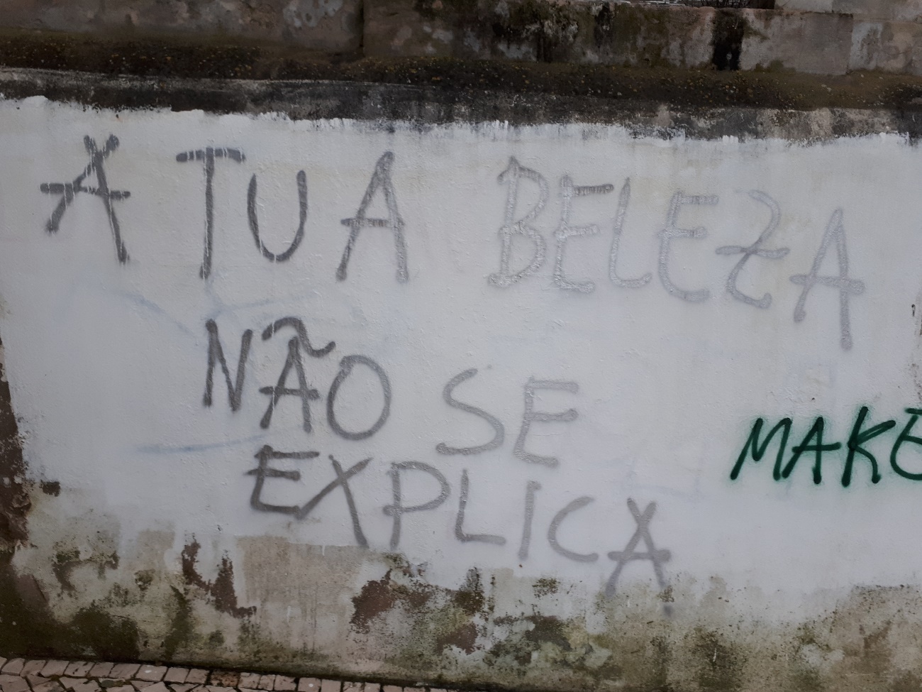 «A tua beleza não se explica»