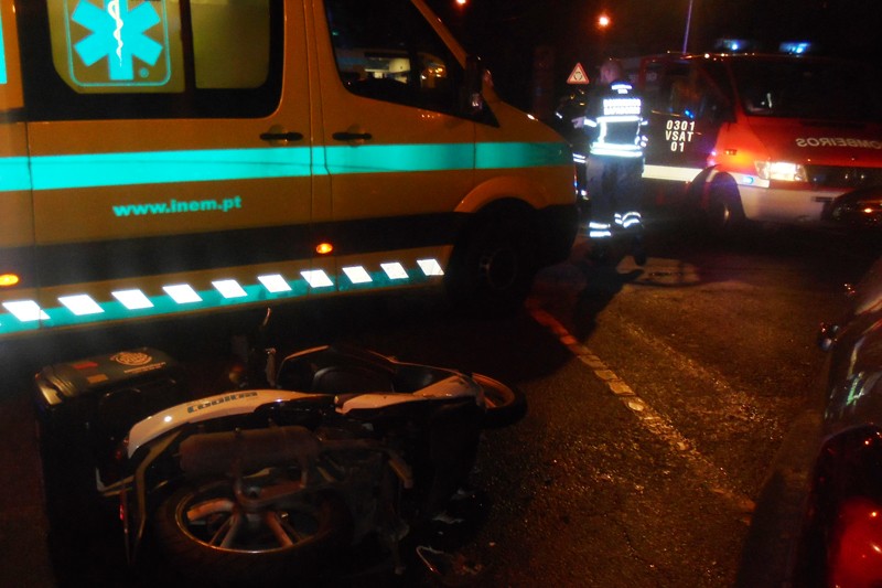 Motociclista gravemente ferido após colisão em Braga