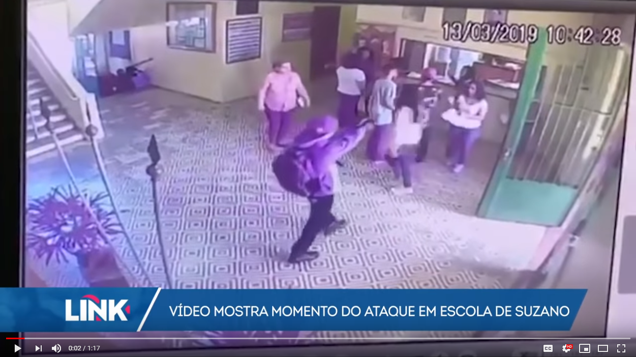 Divulgado video do massacre na escola no Brasil