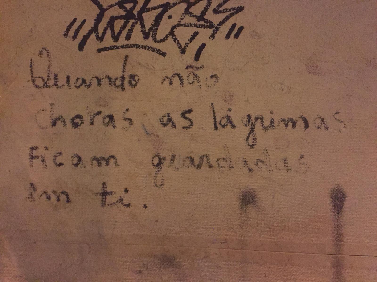 «Quando não choras as lágrimas ficam guardadas em ti»