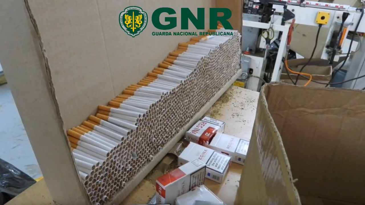 GNR desmantela fábrica ilegal de tabaco e associação criminosa internacional