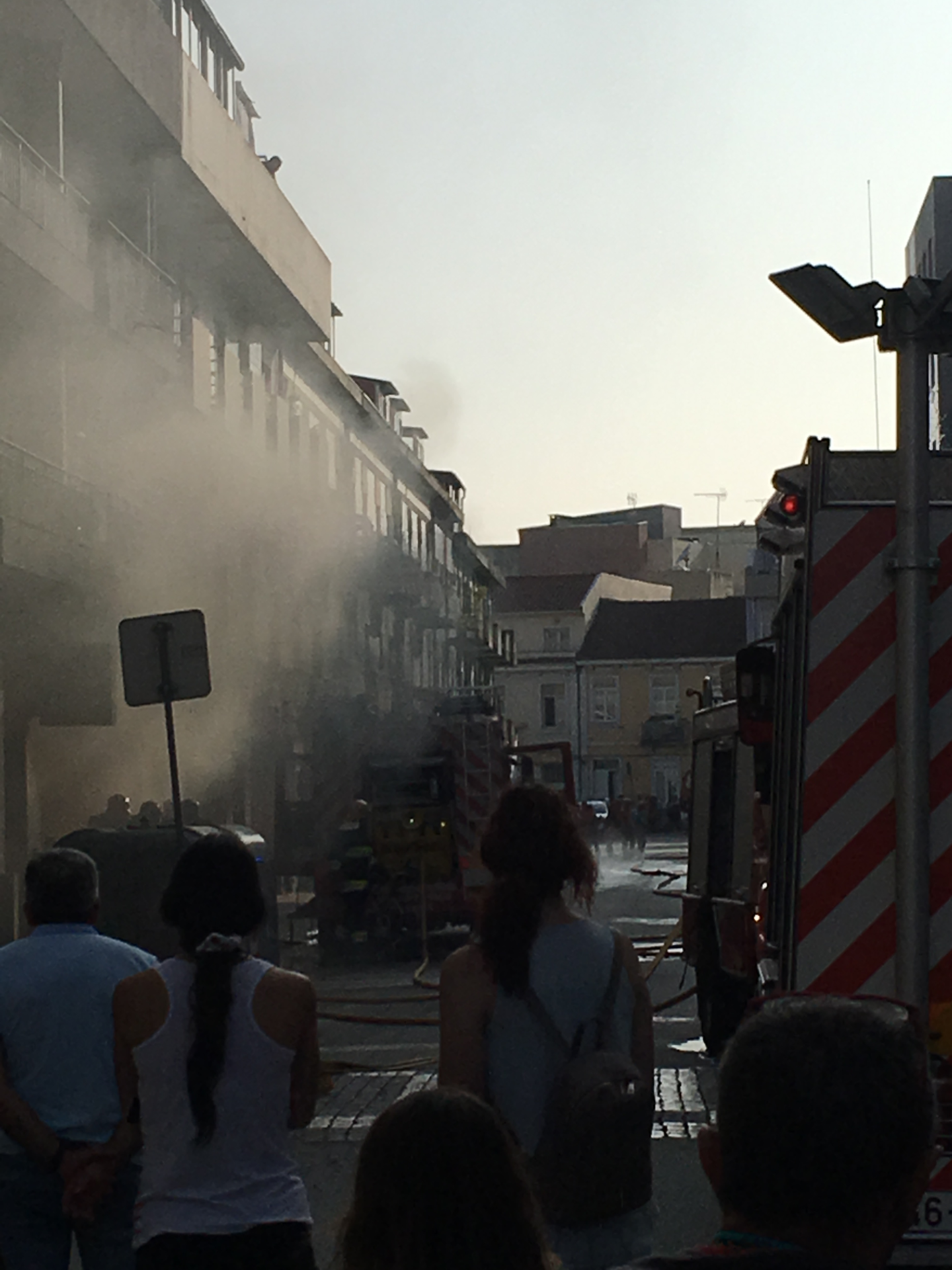Braga. Incêndio em zona industrial