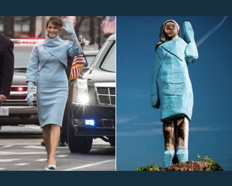 Estátua em homenagem a Melania Trump está &#8220;uma desgraça&#8221;
