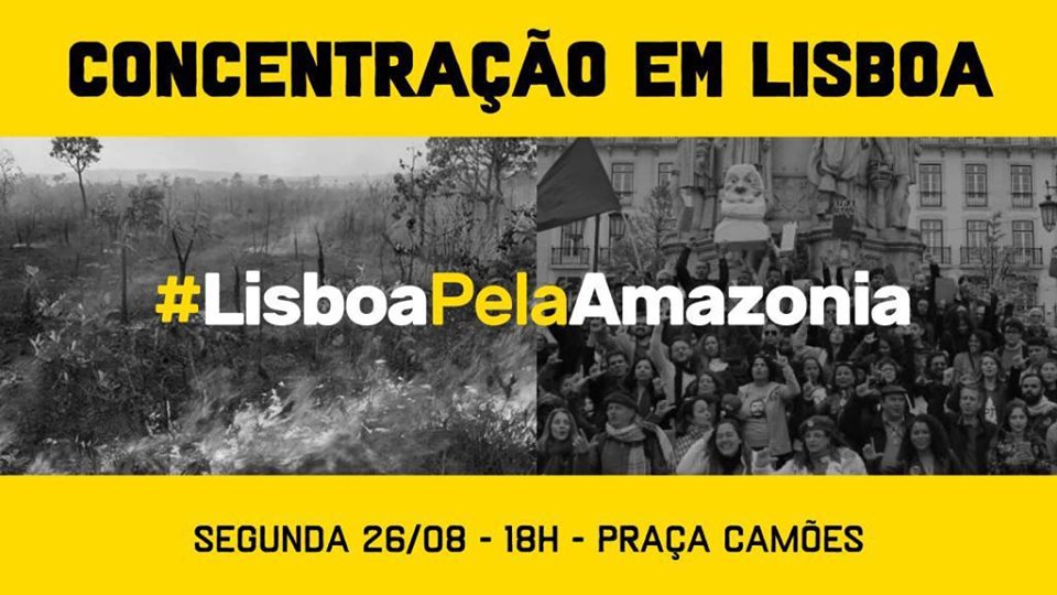Concentração pela Amazónia marcada para segunda-feira em Lisboa