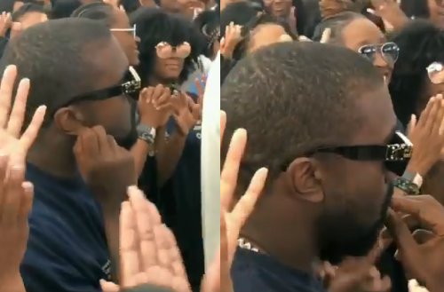 Kanye West tira cera do ouvido e come-a | VÍDEO