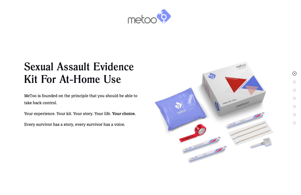 “Cotonete. Cuspir. Selar” eis o lema do kit de sobrevivência MeToo para vítimas de abuso sexual