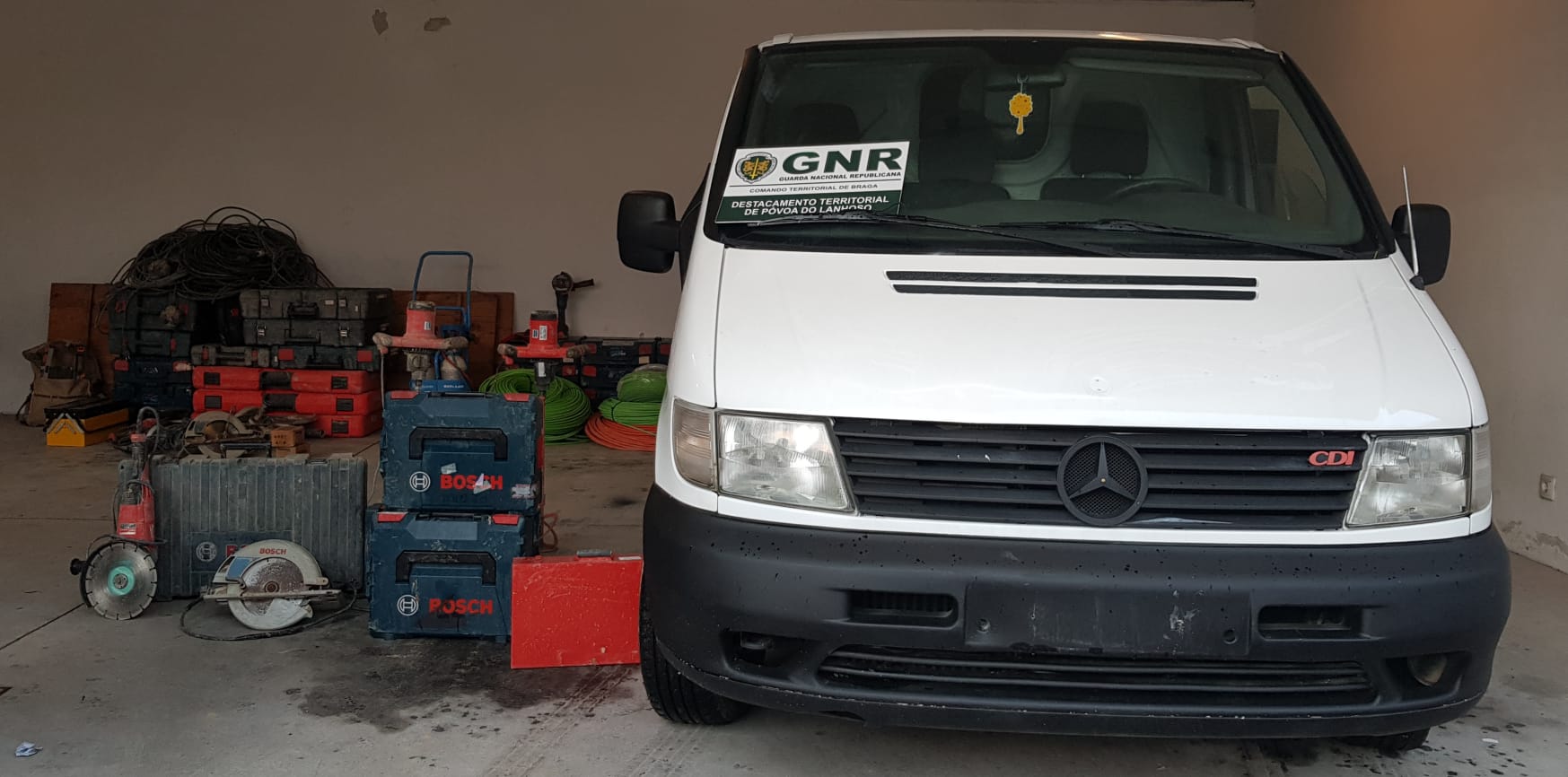 GNR recupera 50 mil euros em material de construção civil furtado