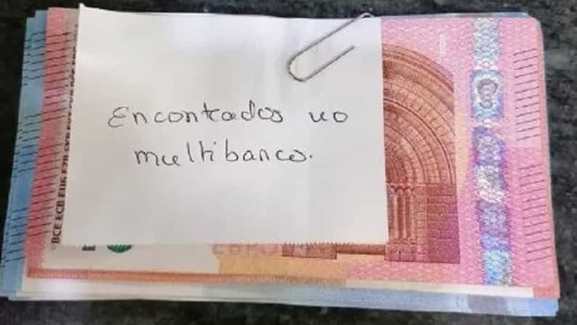 Mulher devolveu dinheiro esquecido em caixa multibanco: “Afinal ainda existe gente boa”
