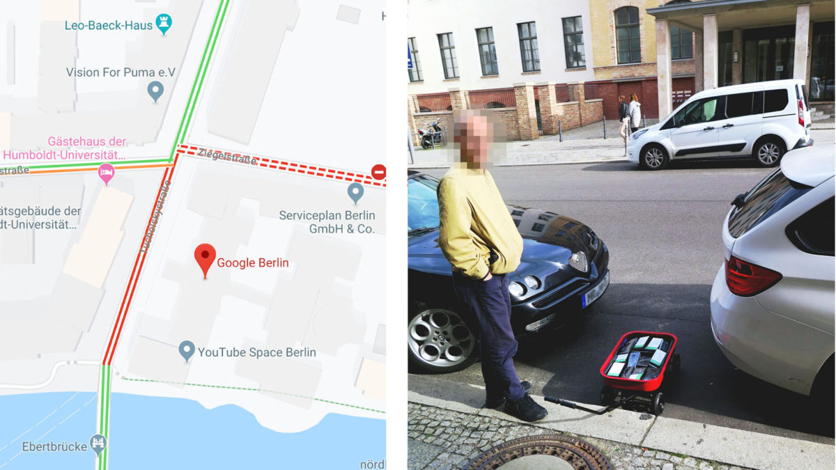 Como um homem enganou o trânsito no Google Maps com 99 smartphones