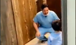 Vídeo de médico que impede filho de o abraçar está a tornar-se viral nas redes sociais