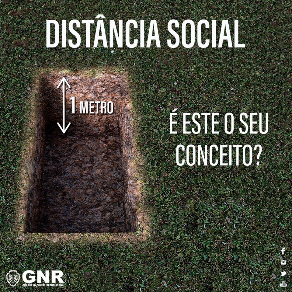 GNR alerta para importância de distanciamento social com imagem polémica
