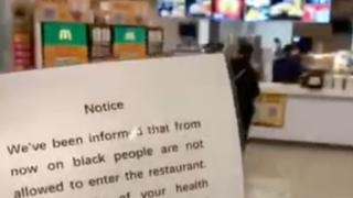 &#8220;Os negros não podem entrar&#8221;.  McDonald&#8217;s pede desculpa por episódio racista na China