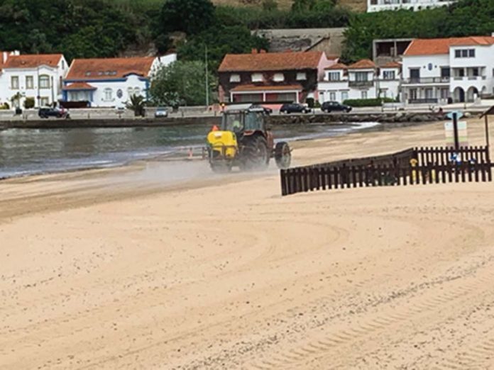 Areal de praia de São Martinho do Porto foi desinfetado com hipoclorito