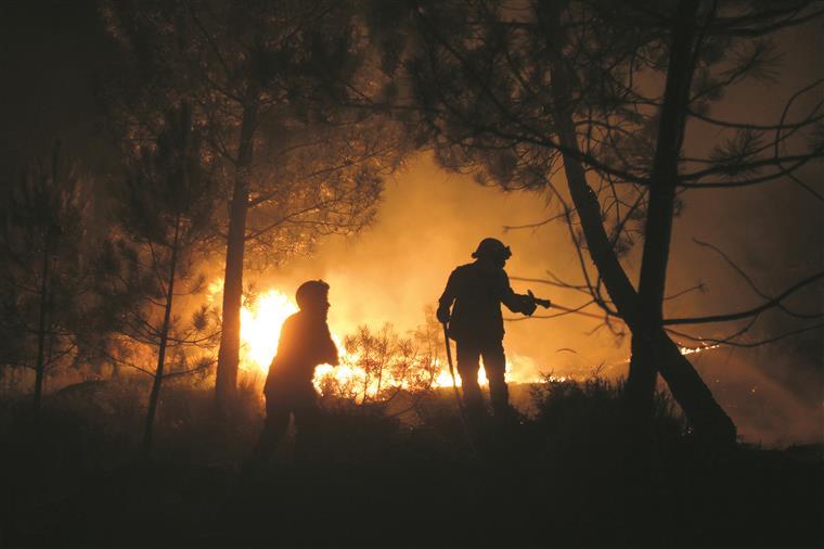 Frente de incêndio em Oleiros está perto do Rio Zêzere