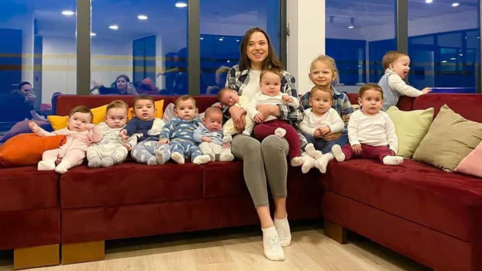 Russa de 23 anos já tem onze filhos e não pretende ficar por aqui