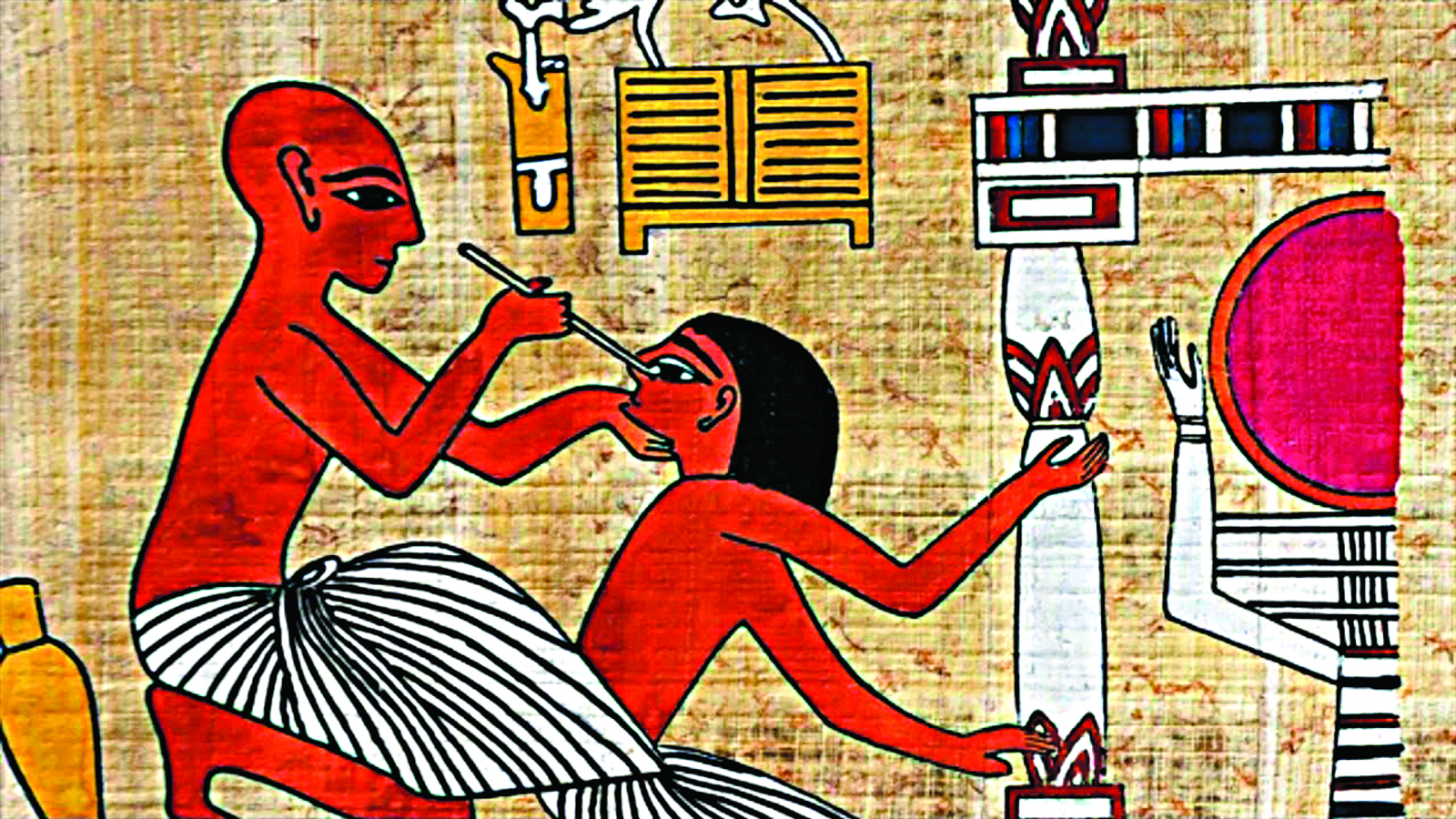 Procurar medicamentos entre feitiços do Antigo Egito