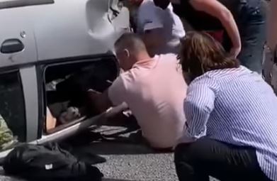 Militar da GNR Hugo Ernano salva jovem presa em carro capotado em dia de folga