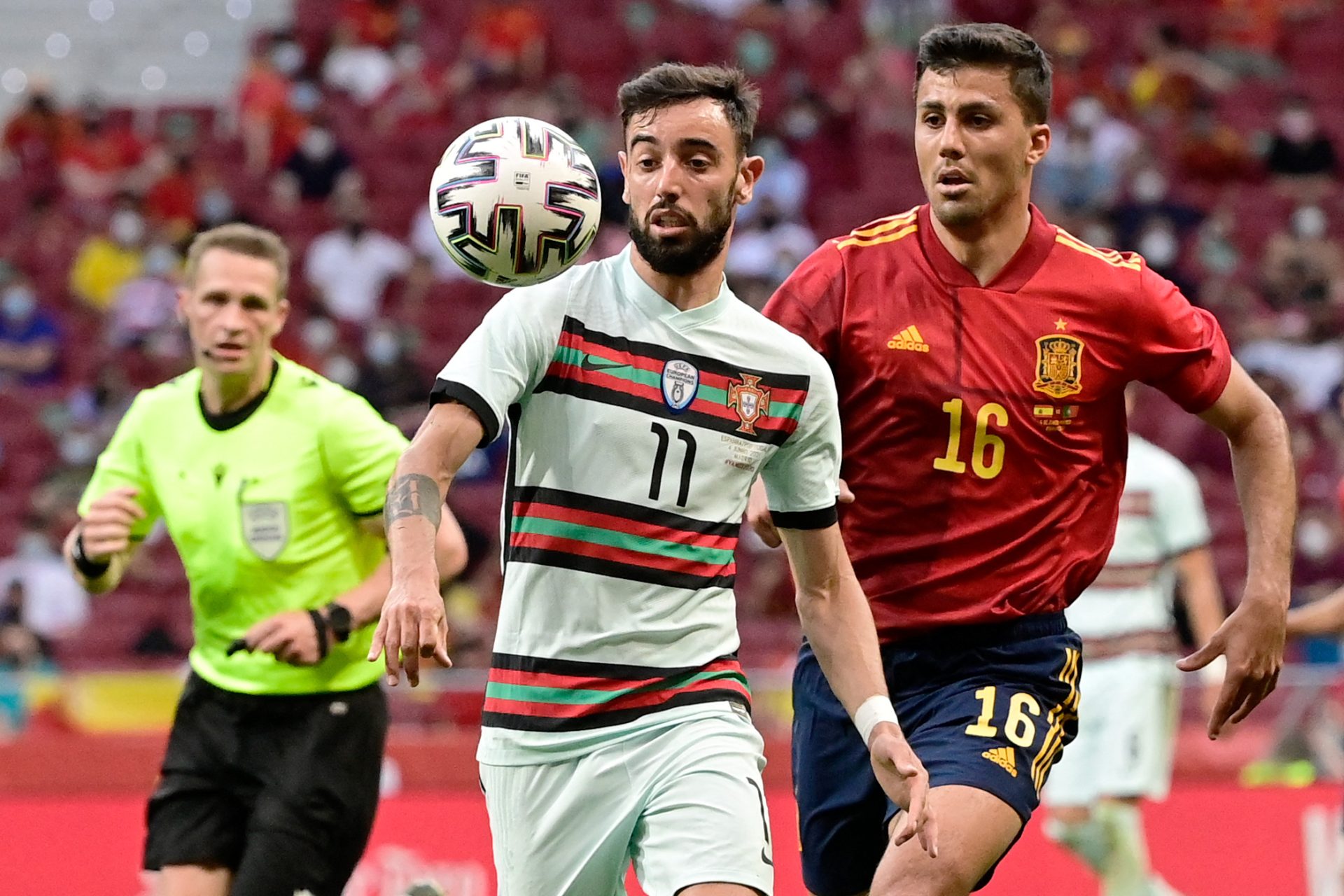 Jogo de preparação para o Euro&#8217;2020 entre Portugal e Espanha acaba sem golos