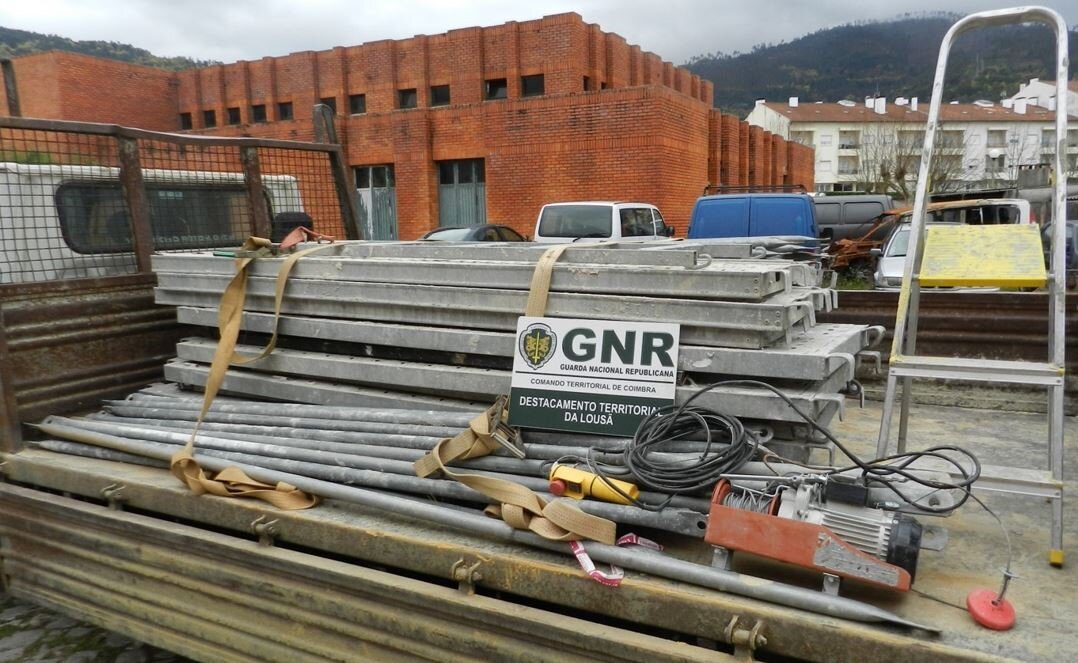 GNR deteve homem que furtou material de construção civil em Lousã