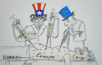 MNE francês repreende embaixador russo depois de publicar cartoon contra Europa