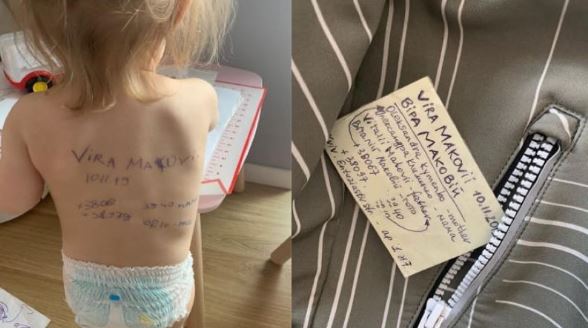 Mães ucranianas escrevem contactos na pele dos filhos com medo de serem abatidas